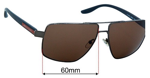 Armani Exchange AX 2037S 60mm Replacement Lenses